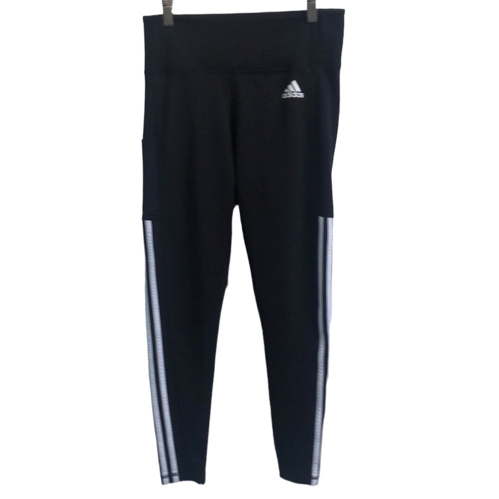 Adidas Aeroready Primegreen Leggings Black Size Medium - Picture 2 of 13